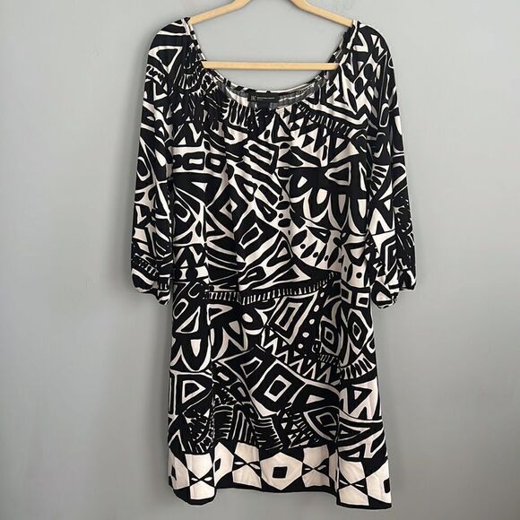 INC Woman Women’s 1X gorgeous stretchy comfy pop over midi tunic dress - Picture 9 of 9